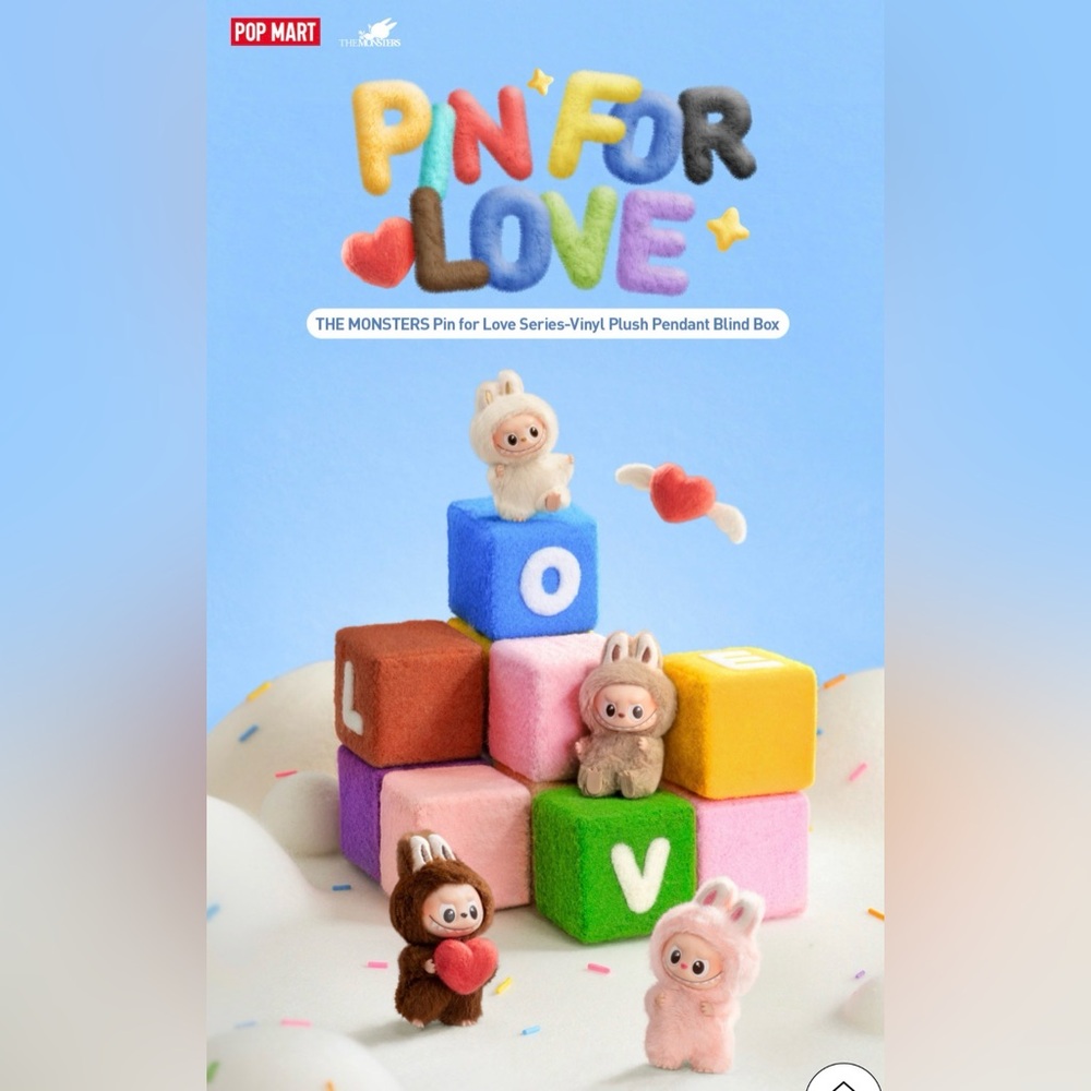 ❤️ New! Pop Mart Pin For Love N-Z Mystery Blind Box